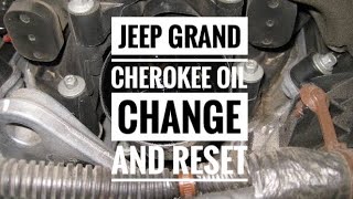 How To  Jeep Grand Cherokee WK2 30L Eco Diesel Oil Change and Oil Life Reset [upl. by Oidivo491]