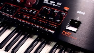 Korg Pa4X Arranger Workstation Keyboard  Demo with Steve McNally [upl. by Inobe]