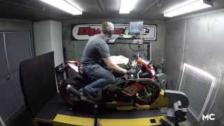 DYNO TEST Aprilias 2016 RSV4 RF [upl. by Ostap605]