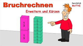 Erweitern und Kürzen von Brüchen [upl. by Lleda]