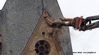 Immerather Dom wird abgerissen – demolition of a cathedral – Kirchenabriss [upl. by Ainegue]