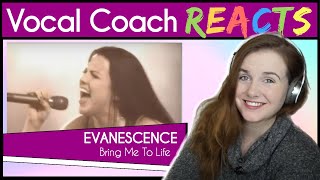 Vocal Coach reacts Evanescence Amy Lee  Bring Me To Life Live [upl. by Ellecrad126]