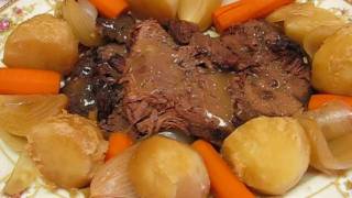 Bettys Beef Sirloin Tip Roast with Vegetables and Gravy [upl. by Ayrolg]