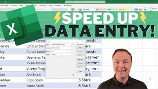 Quickly Create an Excel Data Entry Form Without VBA [upl. by Tabina110]