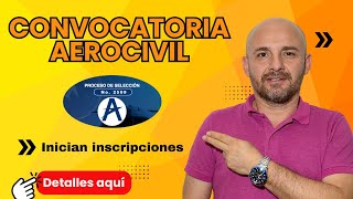 Convocatoria Aeronáutica Civil  Aerocivil  PRIMERA FASE Inician inscripciones [upl. by Anitap]