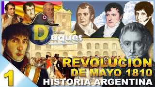 ⚔️ REVOLUCIÓN DE MAYO 1810 en 8 Minutos 🇦🇷  Resumen COMPLETO [upl. by Camella]