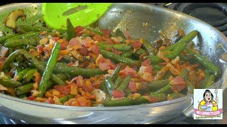 Green Beans with Bacon and Onions  Amy Learns to Cook [upl. by Gert]