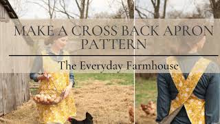 Cross Back Apron How to Make Your Own Pattern [upl. by Most]