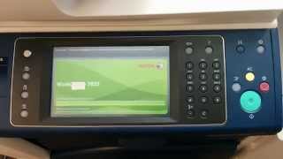 Xerox WorkCentre 7855 Startup  Boot up time [upl. by Aerdua]