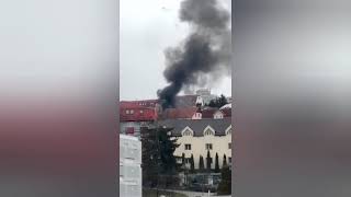 Explozie urmată de un incendiu pe strada Sighișoarei [upl. by Leela894]