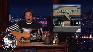 Jimmy and The Roots The Dollar Store Song  The Tonight Show Starring Jimmy Fallon [upl. by Anilasor]