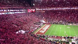 Alabama fans sing Dixieland Delight under the lights vs LSU [upl. by Erihppas]