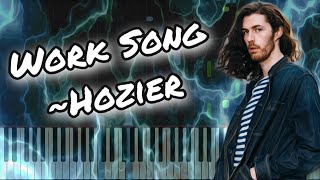 Work Song  Hozier Piano Tutorial [upl. by Pierette230]