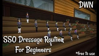 SSO Beginner Dressage Routine  Dark Woods Nation  Free To Use [upl. by Clarke]