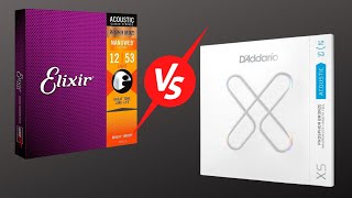 D’Addario XS VS Elixir Nanoweb [upl. by Boaten]