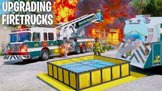 Upgrading to Biggest Firetruck in GTA 5 [upl. by Croydon]