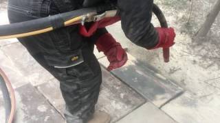 Flagstone sandblasting [upl. by Maryanne]