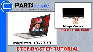 Dell Inspiron 137373 P83G001 Hinge Covers HowTo Video Tutorial [upl. by Gorrono]