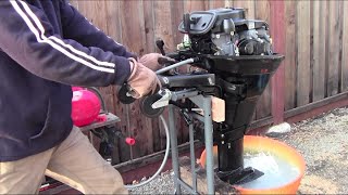 Mercury 15 HP Outboard 4Stroke Wont Idle [upl. by Salchunas]