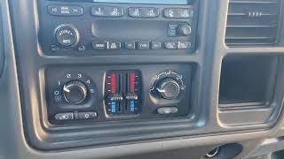 19992006 GMC Sierra  Chevrolet Silverado  AC amp Heater control unit swap [upl. by Hillari925]