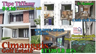 Cimanggis Golf Estate Tipe 8x16 Rumah Keren di Lapangan Golf dekat toll dan mix development [upl. by Pelmas347]