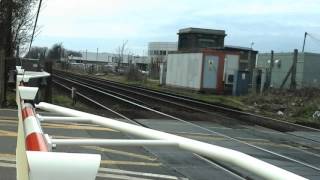 Portslade level crossing in East Sussex [upl. by Hbahsur]