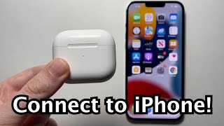 How to Connect AirPods 3rd Gen or ANY to iPhone amp Set Up [upl. by Gustafson]