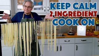 Water  Semolina  Pasta 2 Ingredient Pasta Recipe  Glen And Friends Cooking [upl. by Aydiv935]