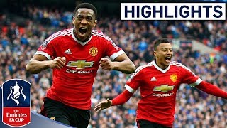 Everton 12 Manchester United  Martial Wins it For United  Emirates FA Cup 201516 SemiFinal [upl. by Sasnak608]