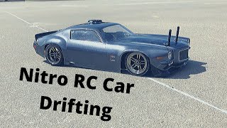 Nitro RC Car Drifting Traxxas Nitro 4tec [upl. by Kylstra]