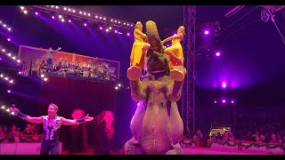 Elephant show Weihnachtscircus Dresden [upl. by Heinrik]