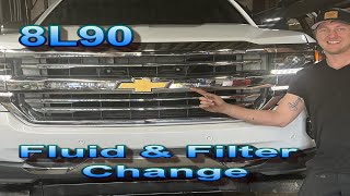 2016 Chevrolet Chevy GM 8L90 8 Speed transmission how to do a fluid and filter change [upl. by Suinotna]