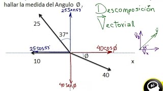 Como se hace la descomposición rectangular de vectores [upl. by Gilmour347]