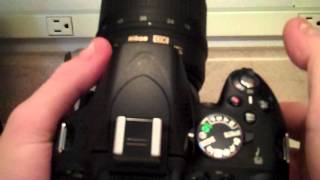 How to quickly turn flash off on the Nikon DSLR D5100 camera [upl. by Shira]