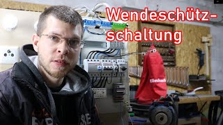 Wendeschützschaltung mit Selbsthaltung verdrahten ElektroM [upl. by Ellenoj]