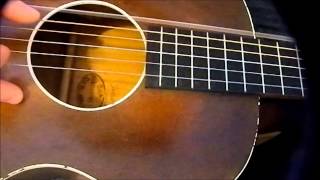 Playing a 1930s Oahu slide guitar [upl. by Hege]