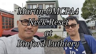 Martin OMCPA4 Full Neck Reset at Binford Luthiery [upl. by Daigle]