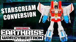 How to Convert Starscream  Transformers War for Cybertron Earthrise  Transformers Official [upl. by Aihsei]