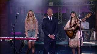 First Aid Kit  Emmylou on Late Show with David Letterman [upl. by Eeruhs]