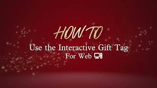 How to Interactive Gift Tag  PNPPortable North Pole [upl. by Inna]