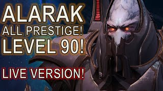 Level 90 Alarak Prestige ALL Talents Starcraft II CoOp [upl. by Enirak112]