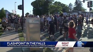 Protest in Menomonee Falls calling for change [upl. by Zorah]