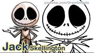 How to Draw Jack Skellington Pumpkin King Easy [upl. by Nitsugua]