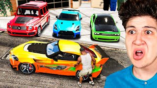 ROBANDO TODOS los COCHES DEPORTIVOS de GTA 5 🚘🏁 Película [upl. by Decrem]