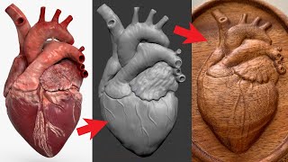 Turn a Flat Image Into a 3d Relief for CNC [upl. by Haliehs]