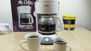 Mr Coffee 12 Cup Basic Coffee Maker Demo [upl. by Athalie]