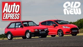 Ford Fiesta XR2 vs Ford Fiesta ST  Old vs new drag race challenge [upl. by Namsaj]