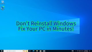 How to Repair Windows 10 without Reinstalling the System using DISM Commands [upl. by Ryan]