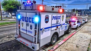 Playing GTA 5 As A POLICE OFFICER SWAT NYPD GTA 5 Lspdfr Mod 4K [upl. by Ocsisnarf]