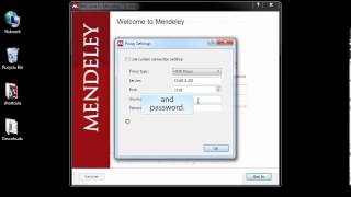 Connection Settings on Mendeley [upl. by Marketa]